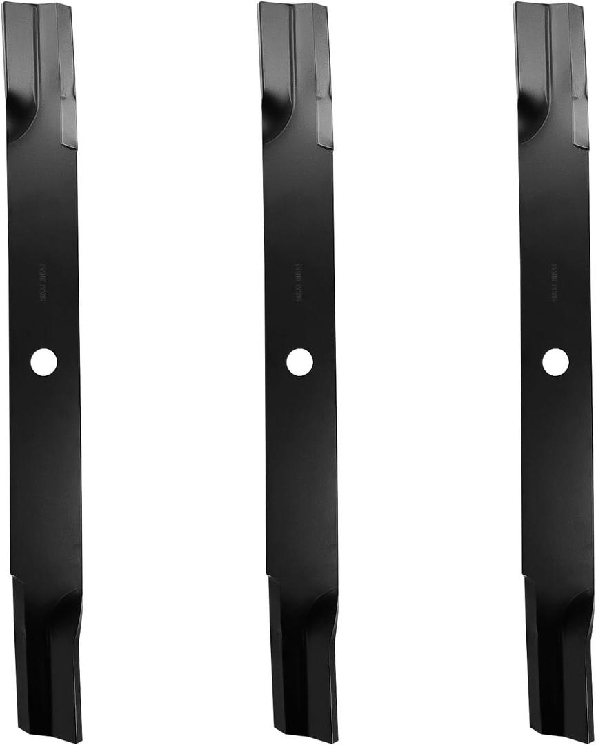 72 inch High Lift Mulching Blades Set for John Deere 2032R 2320 2520 2720 4115 4120 4210 with 72" Mower Decks AM102401 AM102402 AM30698 AM38314 M119975 M141786 M80783 M83363, Black