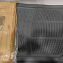 FH Group Car Floor Mats - Heavy-Duty Rubber for Cars, Universal Fit 3 Rows Full Set, Trimmable ClimaProof Floor Mats, For SUVs, Truck, Gray
