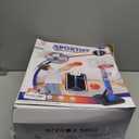 2-in-1 Toddler Basketball Hoop with Ring Toss Game, Adjustable 2.55.5 Ft Indoor & Outdoor Kids Basketball Set with Mini Balls, Rings, Pump & Stable Base | Sports Toy for Boys & Girls Ages 13+