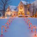 Christmas Candy Cane Pathway Marker Light 36 lights, 16 inches