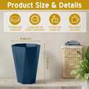 36 Pcs Small Trash Can Bulk 2.6 Gallon Plastic Wastebasket Garbage Can Durable Trash Bin Container for Home Bathroom Bedroom Office Kitchen(Blue)