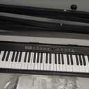 88 Key Keyboard Piano, Semi Weighted Electronic Digital Piano with Music Stand, Power Supply, Sustain Pedal, Stand, Carrying Case, Headphones, Bluetooth, USB-MIDI, Lessons for Beginners