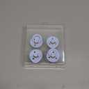 BIBS Colour Pacifier 4-Pack, BPA Free Dummy Pacifier, Round Nipple. Natural Rubber Latex, Made in Denmark, Size 2 (6-18 Months), Baby Blue