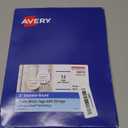 Avery Round Tags, Sure Feed Technology, 2" Diameter, Matte White, Strings Included, 120 Total, Print-to-The-Edge, Laser/Inkjet Printable (80512)