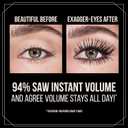 Charlotte Tilbury Exagger-Eyes Instant Volume Mascara Makeup Volumizing, Lengthening, NoClump Mascara with 28Hour SmudgeProof & FlakeProof Wear All Day Wear Formula