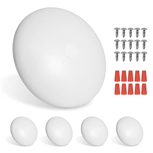 RVZONE 4.5 Inch RV LED Ceiling Puck Light RV Boat Interior Light DC 12V Surface Mount Ceiling Dome Light, 4.5W Panel Downlight for Camper Van Travel Trailer Motorhome(Cool White, Pack of 5) 2 Boxes