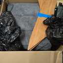 MAXYOYO Accent Chair with Ottoman Adjustable Backrest, Tufted Living Room Chair Upholstered Lounge Chair with Footrest Set, Modern Chair Cozy Reclining Chair for Reading Room, Dark Grey