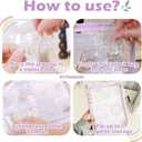 Jewelry Storage Book Transparent Earring Bracelet Rings Necklace Pouch Organizer Zipper Bag with pockets (purple)