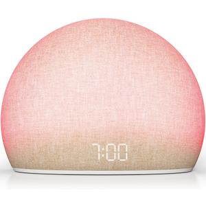 HOUSBAY Sunrise Alarm Clock Radio for Bedroom Wake Up Naturally with Gentle Light & Nature Sounds, Relax with Bluetooth Speaker & Night Light