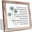 Inspirational Quote Wood Plaque Sign, Inspirational Wall Dcor, Be Brave Sign, Whenever You Find Yourself... Boho Office Dcor, Motivational Desk Dcor, Quotes Wall Dcor, Inspirational Gift 7.9inch