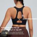 RUNNING GIRL Sports Bras for Women High Support, Adjustable Straps High Impact Racerback Bra with Hook Closure Molded Cup