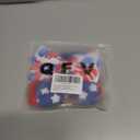 Baby Girl Bows Newborn Headband 0-6 Months Infant Big Bows for Birthday/Baby Shower/Photography/Baby Gifts (Blue Star & Heart Flag)