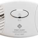 First Alert FAT1039718 Battery-Powered Carbon Monoxide Alarm, 9v, White, EXP: 5 Years After Installation