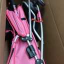 Pet Stroller, 4 Wheels Pet Strolling Cart for Medium/Small Dogs and Cats, Foldable Cat Jogger/Dog Stroller with Cup Holder, Storage Basket, Breathable Mesh, All-Season Pet Carrier, Pink