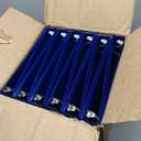 Samsill Durable 0.5 Inch Binder, D Ring Binder, Customizable Clear View Cover, Blue, 24 Pack, Each Holds 125 Pages