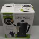 Presto 02815 12-Cup Cordless Coffee Percolator - Stainless Steel, Modern Design, Easy Pour Spout, Stay-Cool Handle, Matte-Black