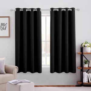 Black Curtains 2 panels 62x42