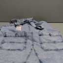 Womens Denim Overalls Dress Casual Summer Jeans Adjustable Strap Short Rompers with Pockets L