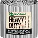 Land Guard Corrugated Garden Edging Border,12" x 50' Landscape Paver Edging, Tall Landscape Edging, Fence for Garden, Flower Bed, Lawn and Landscape Edging (Silver)