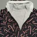 YEAXLUD Matching Family Pajamas Christmas Onesie Jumpsuit Zipper Soft PJ's Cute One Piece Printed Xmas Sleepwear (12-14 Years)