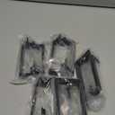 VCE Low Voltage Mounting Bracket Single Gang Wall Plate, Flush Low Voltage Box for Network, HDMI, Coaxial, Speaker, Telephone Cables, Black, 5 Pack