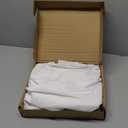 Amazon Basics Lightweight Breathable Wrinkle-Free Brushed Microfiber 3-Piece Bed Sheet Set with 14-Inch Deep Pockets, Twin, Bright White, Solid