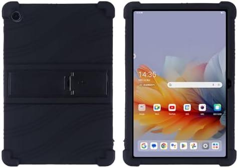 Kwamaz for Lenovo Tab 10.1 inch Tablet Case 2025 (TB311FU), Soft Silicone with Kickstand, Black