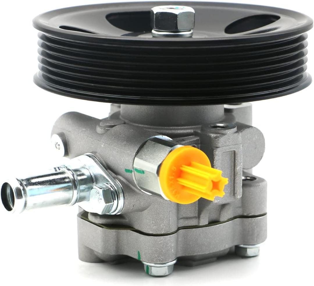 Chefull 21-5450 Power Steering Pump with Pulley Pipe Fits for 2004 2005 2006 for Nissan Altima 2.5L; 2004 2005 2006 for Nissan Sentra, New Power Assist Pump Assembly 491106Z700