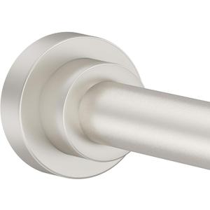 Shower Curtain Rod 31-68 in Adjustable Curtain Rod No Drilling Tension Shower Rod Stainless Steel for Door Curtain Closet RV, Nickel
