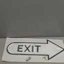 Exit - Exit with Arrow - Exit Sign - Exit wall Sign - Outdoor Exit Sign - Exit Sign for Business- Easy Install Exit Plaque - 5 Colors - Made in the USA