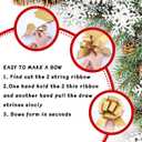 40 Pieces 6 Inches and 5 Inches Pull Bow Wrapping Pull Bow Ribbon Pull Bows for Wedding Baskets,Diameter Gift Bows, Large Bows for Presents. (Gold)