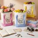 Sadnyy 6pcs/9pcs Girls Trip Gifts for Women Girls Weekend Trip Gifts Mini Canvas Tote Bag Cosmetic Pouch Favor 13" x 11" x 6"