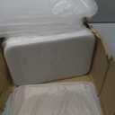 8 Pcs Storage Bins with Lids, Stackable Plastic Storage Containers for Organizing, Organizer Bins Shelf Baskets for Pantry Cabinet Shelves Desktop Freezer Drawer Organization (White, 4M+4S)