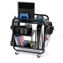 Mythinglogic Gaming Station Organizer, Metal Game Controller Holder, Video Game Console Storage Rack, Game Organizer Storage for PS5/PS4/Xbox/Switch/Game Accessories (Black, 23.62" x 12.60" x 25.98")