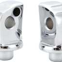 Splined Passenger Peg Adapter for Front/Rear Footpegs and Floorboards Compatible with 2018-2020 Harley Softail Models, Chrome