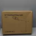 Upgrade Ring Light Overhead Camera Phone Mount for Desk, Evershop 10 Selfie Light with Stand Tripod for iPhone, Light with Phone Holder for Video Recording,Zoom Meeting,Live Streaming Tiktok,YouTube (36.6" tall - Clip-On Phone Holder)