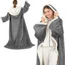 COZYTY Wearable Heated Blanket, 50x64, Light Grey