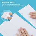 MaxGear 240 Name Badge Inserts Badge Labels, 3" x 4" Printable Name Tags Insert, Personalized Insert Badges Refill, Custom Card Paper Compatible with Laser/Inkjet Printer, Office, White