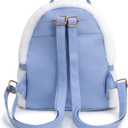 KIEAL Blue Kids Backpack, Kawaii Stuff Plush Backpack, Adorable Bag Handbag for Girls Kids Fans Birthday Present School Supplies