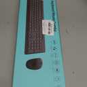 Wireless Keyboard and Mouse Combo for Windows, 2.4G Full-Sized External Cordless Computer Keyboard Mouse Combo for Laptop PC Desktop Chrome Mac, Number Pad 1600 DPI Silent Mouse USB Receiver (Black)