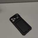 SSLOTSCASE for iPhone 17 Pro Max Case with Card Holder & Kickstand & Slide Camera Lens Cover & Camera Stand & Wallet, Military-Grade Heavy Duty Phone Case Cover for iPhone 17 Pro Max 5G 2025, Black