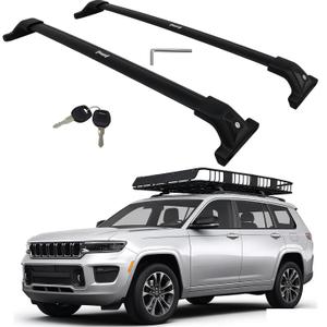 330lbs Roof Rack Cross Bars for 2021-2026 Jeep Grand Cherokee L
Heavy Duty 330lbs, Easy installation,No Drilling,Cargo Carrier, Lockable