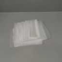 Small Frosted Packaging Bag, 50PCS 5x7 inch Clear Plastic Poly Bags, 3 Mil Reclosable Clear Ziplock Poly Bags with Vent Holes for Packaging Socks, Phone Case, Board Games, Cards, Toys