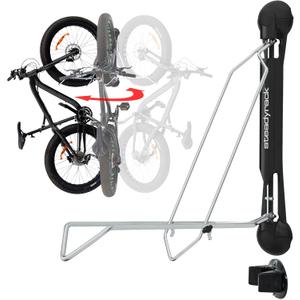 Steadyrack Bike Rack - Vertical Fat Tire Bike Rack. Easy Lift Wall Mount for Garage, Bicycle Storage Solution for 5" Tire Width