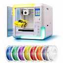 AOSEED 3D Printer for Kids & Beginners, AI-Powered Toy Maker with Leveling-Free Design, 400mm/s Speed, 17+ Design Modules, 8 PLA Filaments, Enclosed Mini 3D Printer for Home & School, X-Maker AI+
