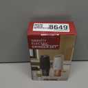 QTDHG Electric Salt and Pepper Grinder Set Rechargeable Gravity Pepper and Salt Mill Grinder Set Type-C Fast Charging, Adjustable Coarseness, Large Capacity with LED Light (Black White-2pcs)