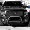 9 inch Front Grille Tailgate Rear American Black Flag Emblem 9"X3.5" Oval Decal Badge Nameplate for F150, F250, F350, Range (9", Black)