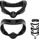 APEXINNO Facial Interface Face Pad Cover Compatible with Meta Quest 3S Accessories,Including 2 Pcs Face Pad Replacement,Light Pad and Lens Cover Only for Meta Quest 3S
