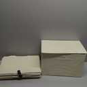 Large 22 Quart [4-Pack] Linen Fabric Foldable Storage Bin Cube Organizer Basket with Flip-Top Lid & Handles, Clothes Blanket Box for Home, Office, Closet (14.6 x 9.5 x 9.5, Beige)