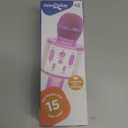 Move2Play, Kids Karaoke Microphone | Includes Pre-Loaded Songs & Bluetooth | Kids Birthday Party Gift | Toy for All Ages 2, 3, 4, 5, 6+ Year Old Girls, Boys & Toddlers (White/Pink)